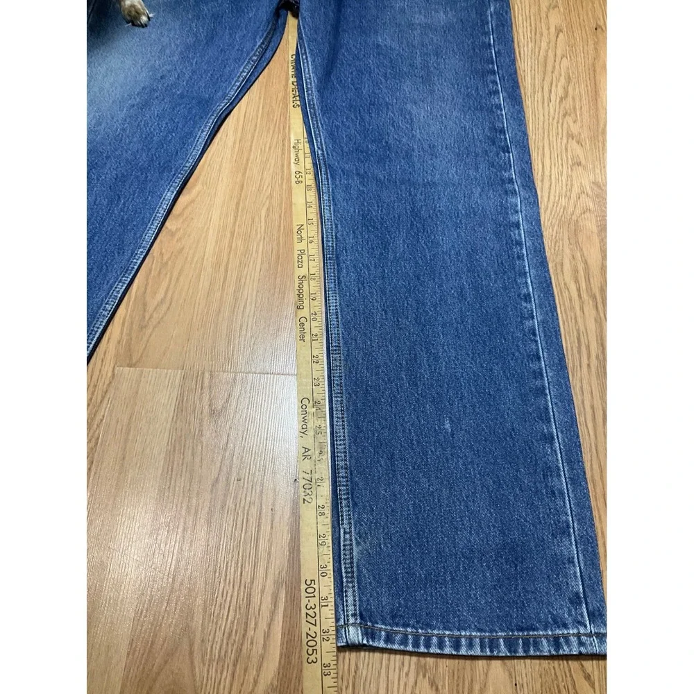 Levis 505 Regular Fit Straight Leg Jeans Mens 40x32 Blue Denim Medium Wash